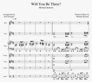 Will You Be There Sheet Music For Flute, Piano, Synthesizer, - Sheet Music