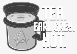 Star Trek Earl Grey Men's Long Sleeve T-shirt - Calligraphy