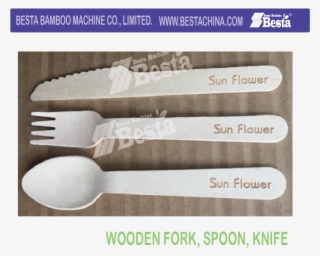 Wooden Disposable Spoon, Fork, Knife Making Machine - Wooden Spoon