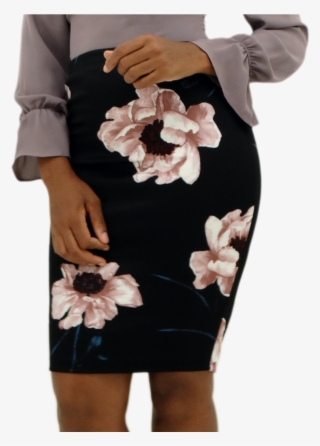 Image - Floral Print Skirt