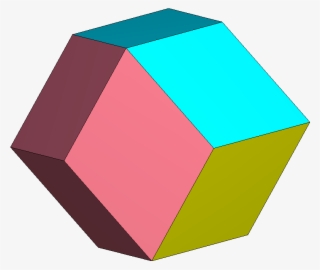 Rhombic Dodecahedron 4color - 13 Rhombic Dodecahedrons