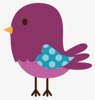 Passarinhos 2 - Minus - Purple Birds Clipart