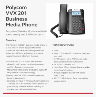Vvx - Polycom Vxx201