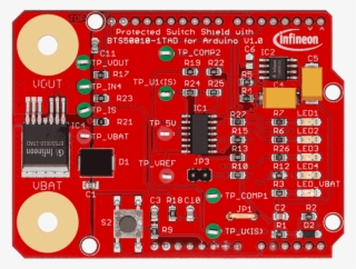 Shield For Arduino With Bts500xx-1tad - Infineon - Power Management Ic Development Tools