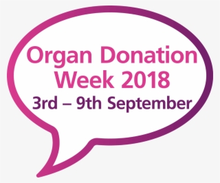 Nhs Organ Donation Week 2018 Speech Bubble - Circle