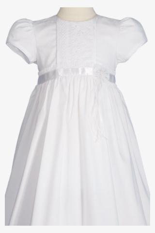Floral Lace & 100% Cotton Handmade Christening Dress - Lace