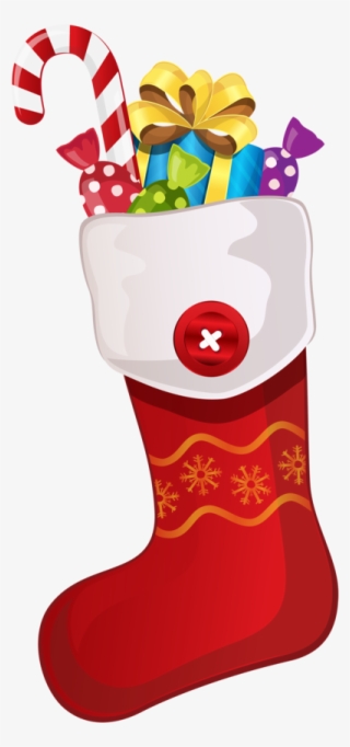 Green Christmas Stocking Clipart