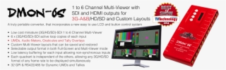 Stacks Image - Decimator Dmon-6s 1 To 6 Channel Multiviewer With Sdi
