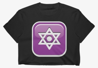Emoji Crop Top T Shirt - Triangle
