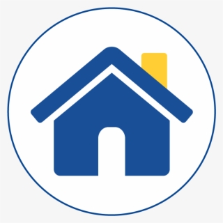 We Provide Emergency Shelter And Affordable Housing - Blue Home Icon Png