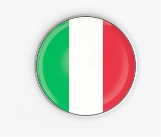 Illustration Of Flag Of Italy - Italy Flag Round Png