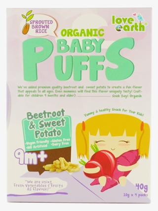Organic Baby Puffs Beetroot & Sweet Potato - Sweet Potato