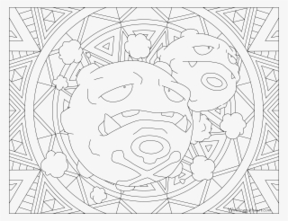 weezing pokemon - coloring pages for adults pokemon