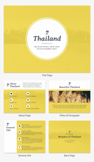 thailand travel flyer - travel