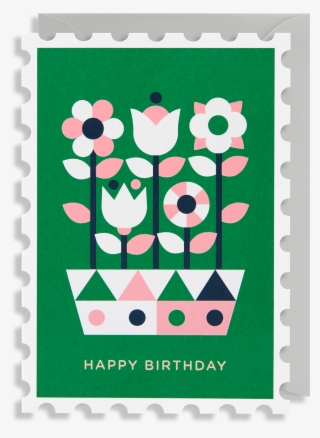 Happy Birthday Bouquet Greeting Card - Greeting Card