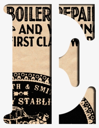 Vintage 'e' - Poster