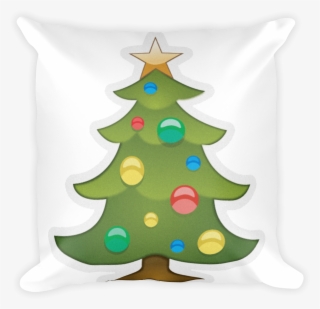 Emoji Pillow Christmas Tree Just Emoji Png Transparent - Christmas Tree Emoji Pdf