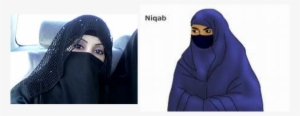 Above Is A Niqab Niqab- Is A Scarf That Muslim Women - Hijab With Niqab