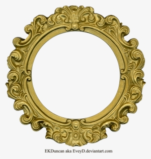 Overlay, Png, And Edit Image - Oval Gold Frame Png