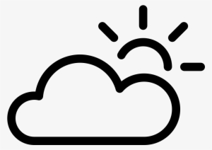 Weather Sun Cloud - Coucher De Soleil Symbole