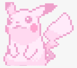 Cute Kawaii Pixel Pastel Pokemon Pikachu - Cute Transparent Pixel Pokemon