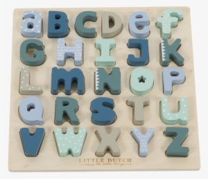 Wooden Puzzle Alphabet - Alfabet Little Dutch
