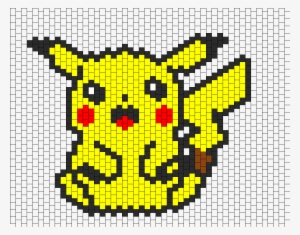 Pikachu Bead Pattern - Peyote Stitch