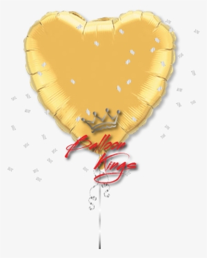 Large Gold Heart - (5ct) 18'' Citrine Yellow Heart Foil Balloon