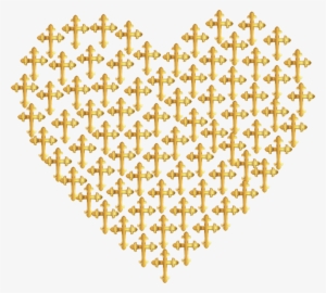 Gold Heart Computer Icons Metal - Clip Art