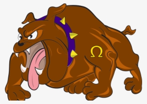 Bulldog, Cartoon, Angry - Omega Psi Phi Cartoon