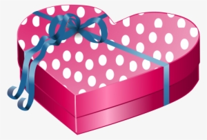 White Gift Box With Pink Bow Png Clipart - Valentines Candy Clip Art