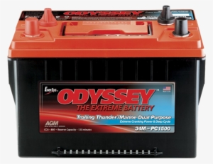 Odyssey Marine Battery - Odyssey 34m-pc1500st Trolling Thunder Marine Dual Purpose