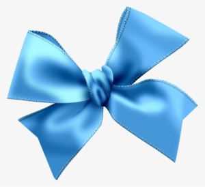 Pink Bow Transparent Background For Kids - Blue Bow Png