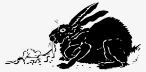 European Hare Netherland Dwarf Rabbit Computer Icons - Cartoon Black Rabbit