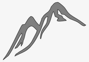 Mountain Ridge Clipart Transparent - Grey Mountain Clip Art