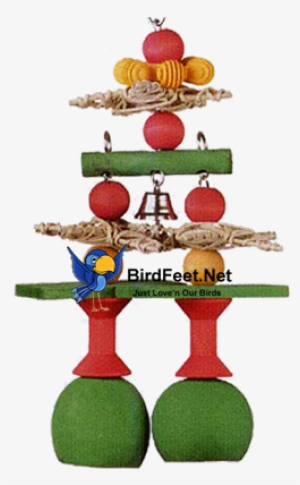 Superbird, Christmas Jingle Bells, For Pet Birds - Super Bird Creations 12 By 6-inch Jingle Bells Bird