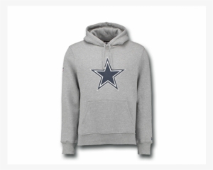 New Era Dallas Cowboys Logo Hoodie Nfl Sweatshirt Grey