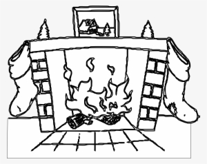 White Dove Clipart Fire Png - Fireplace Coloring Page