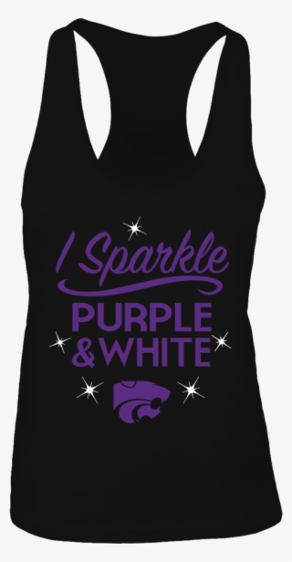 I Sparkle Purple & White Kansas State Wildcats Shirt