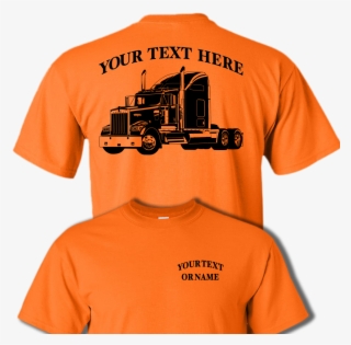 Safety Orange With Black Print