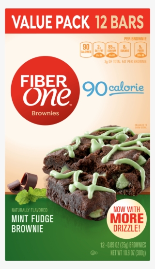 Fiber One Brownies, 90 Calorie Bar, Mint Fudge Brownie,