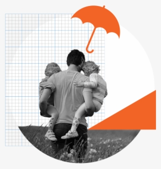 Umbrella Protecting Family