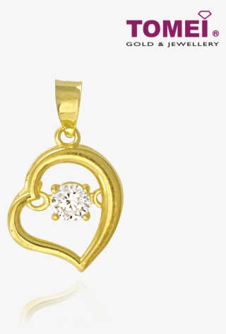 Tomei 916 Yellow Gold "my Heart Beats For You" Cubic