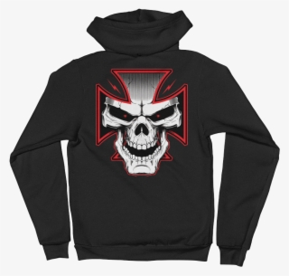 Iron Cross Mens Zip-up Hoodie Sweater