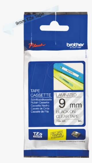 Brother Tape Cartridge / 9 Mm, Black/transparent Brother