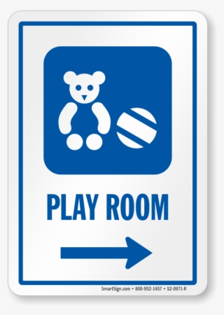 Play Room Right Arrow Hospital Sign