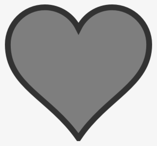 Grey Heart Png