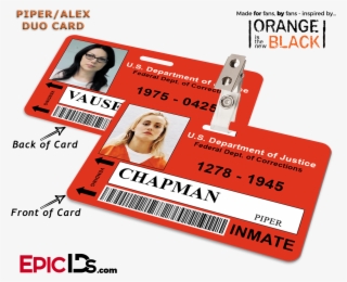 Litchfield Penitentiary 'oitnb' Inmate Wearable Id