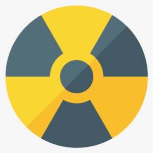 Radiation Warning Moder Styled Png Image - Radioactive Symbol