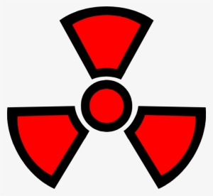 Vector Illustration Of Nuclear Fallout Radioactive - Red Nuclear Energy Symbol